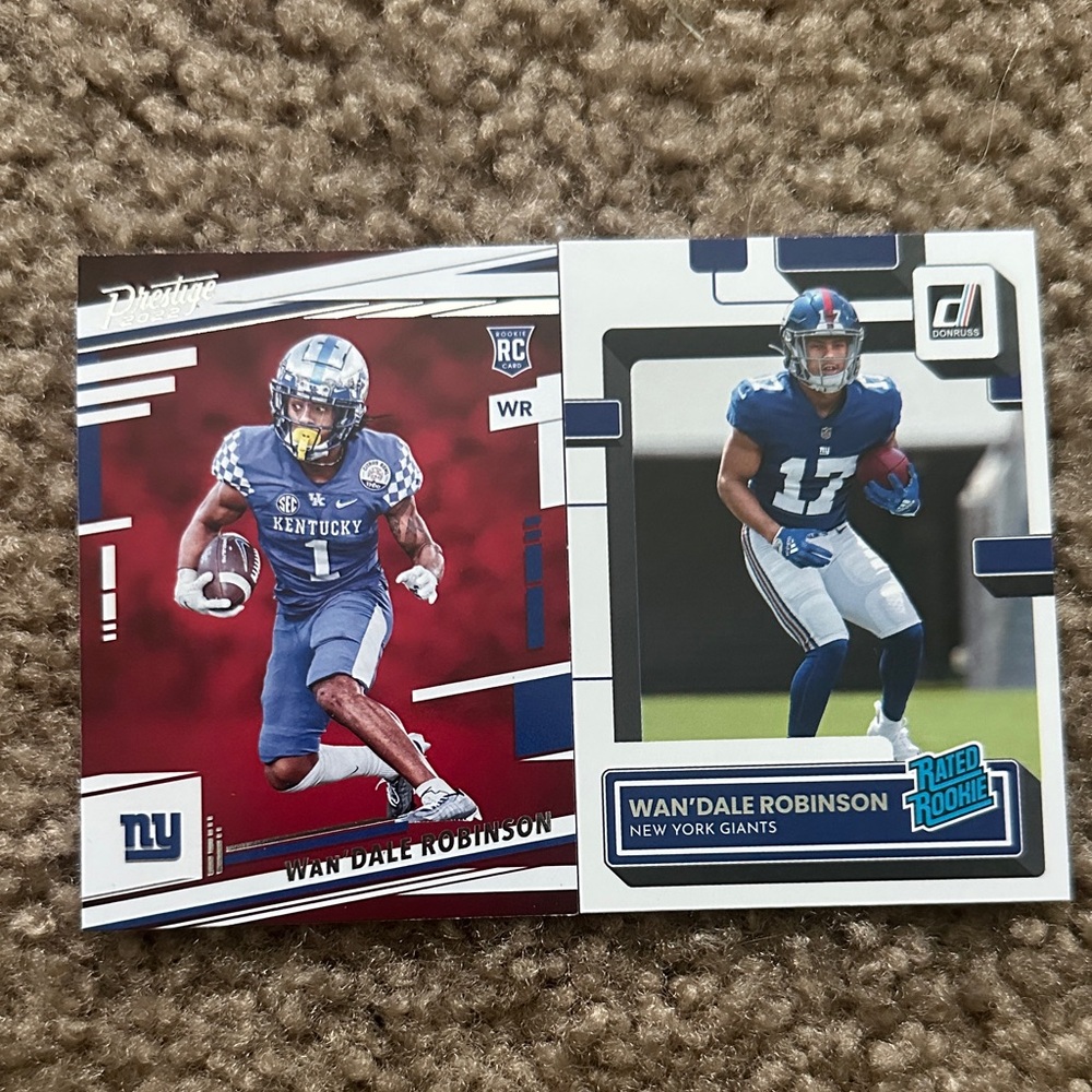 Panini Wan'Dale Robinson Rookie Cards - Red, Blue, and White